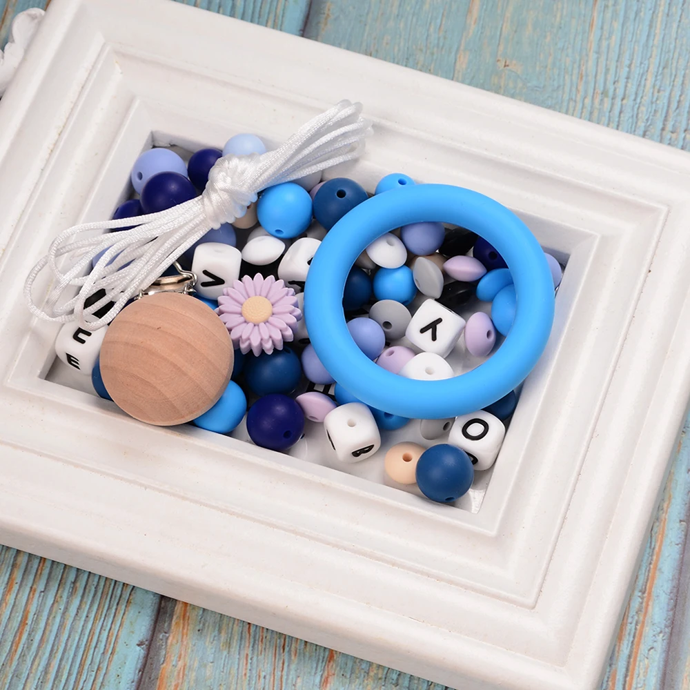 Bulk Food Grade Silicone Beads Wholesale Multi-color BPA Free Custom Silicone Beads Set For Baby Pacifier Bracelet