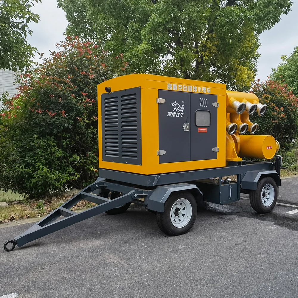 High performance large flow diesel generator Intelligent operation drainage pump