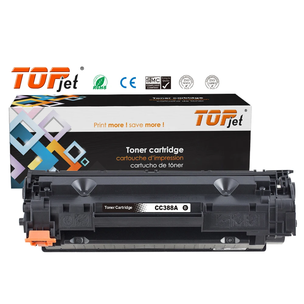 Topjet CB435A CB436A CC388A CE278A CE285A Universal Compatible Toner Cartridge for HP LaserJet  P1007 P1008 P1005 P1006 Printer