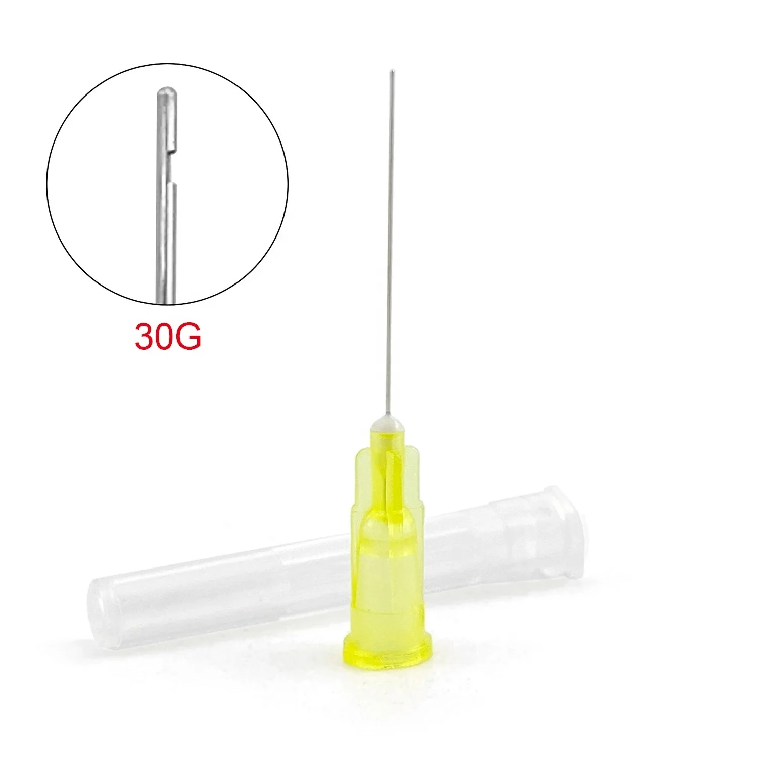 Endo Irrigation Needle Tip Dental Root Canal Lateral Irrigation Needle Diameter 0.3/0.4/0.5mm Dentistry Steel Ce Weller Manual