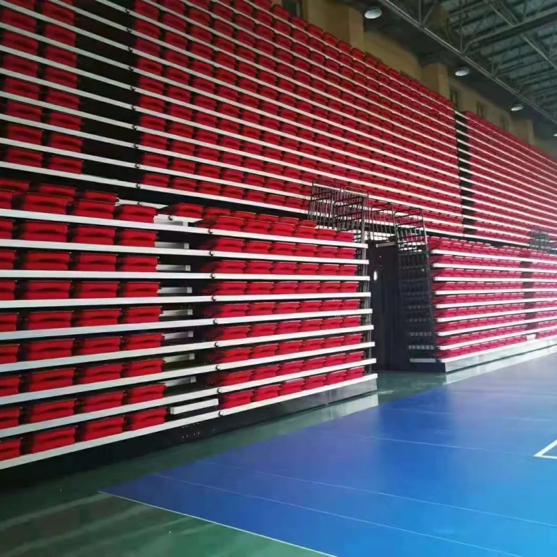Avant Foldable Bleacher Retractable Seating System Indoor Tribune Seats Manual Telescopic Movable Stadium Bleachers