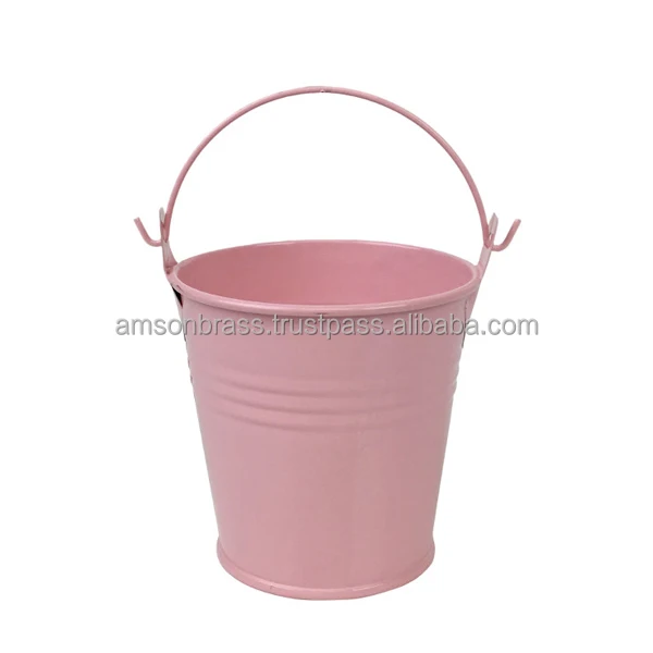 Home & Garden Useful Bucket Galvanized Ice Bucket Metal Pail With Sided Handle Handmade Pail Bucket Premium Quality