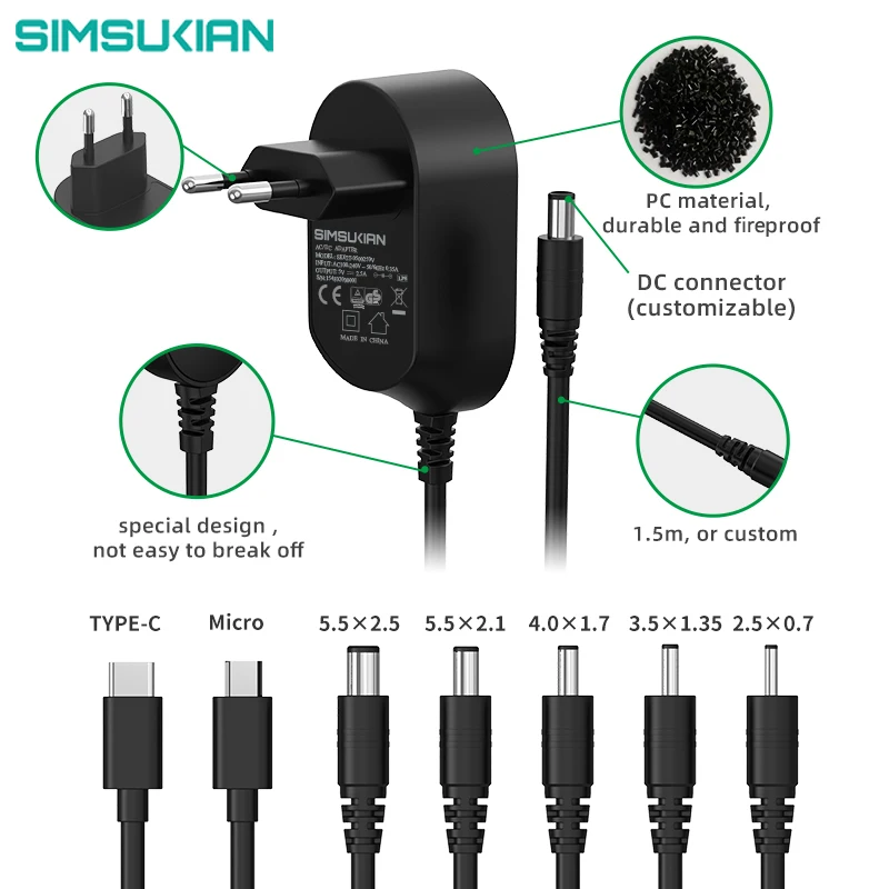 ac/dc adapter 24v 300ma adaptor 24v 1.5a transformer power adapter for ro machines