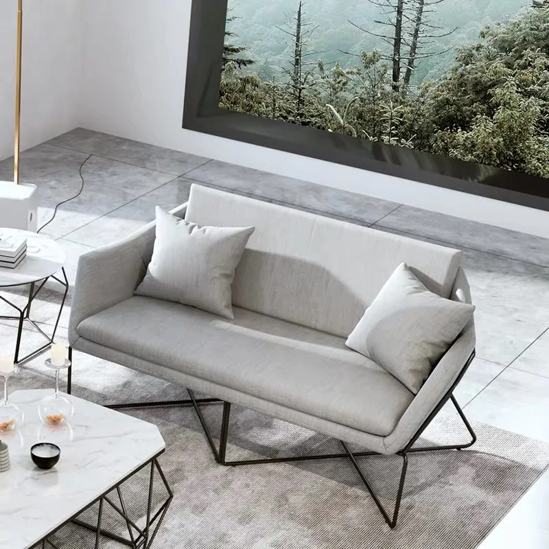 Office reception area iron industrial style Northern Europe simple modern chair furniture