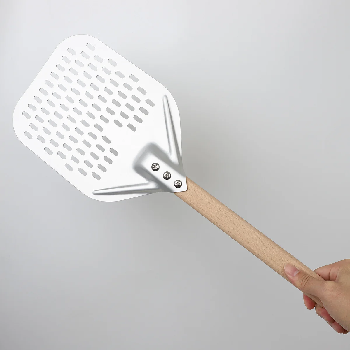 8 inch 10 inch square punching pizza shovel European package transfer shovel thick aluminum alloy hard film anode flip shovel