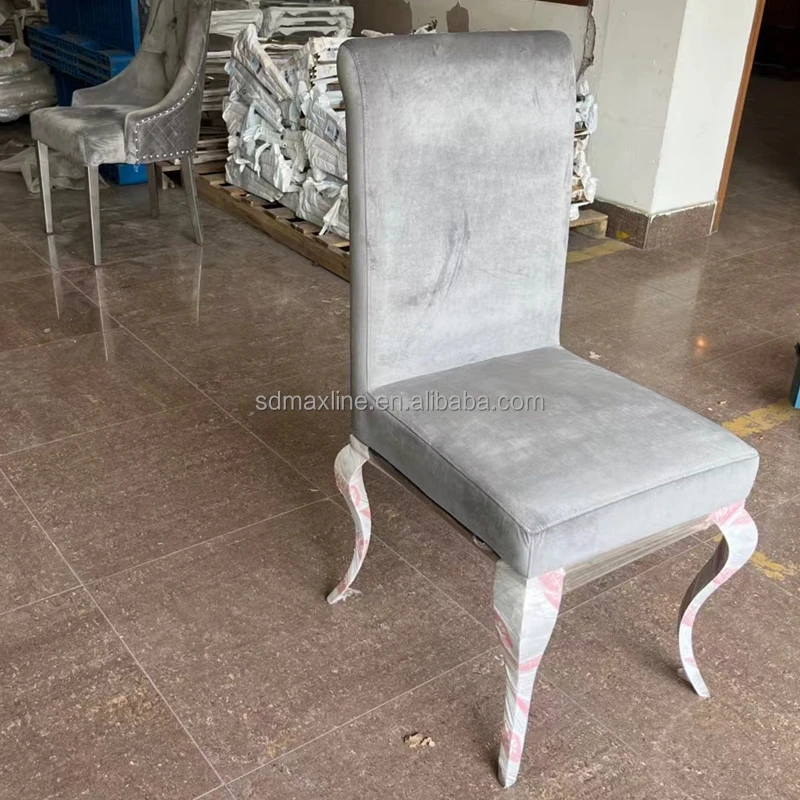 Modern Dining Chairs Home Velvet Wedding Leisure Restaurant Hotel Chairs