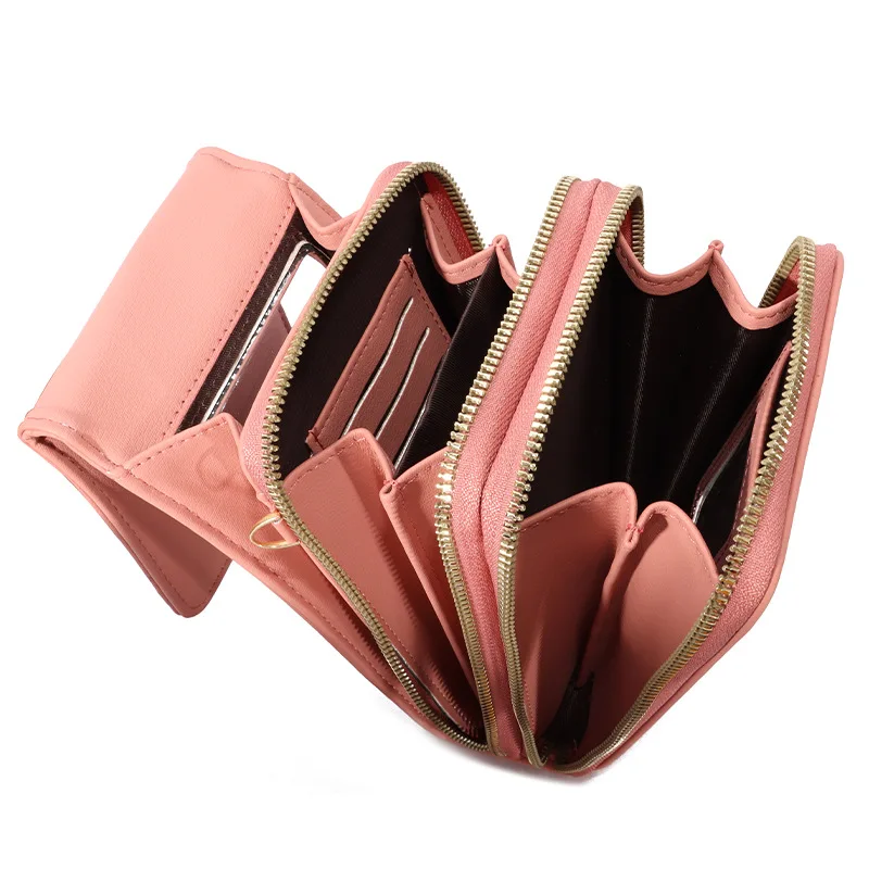 girls fashion shoulder messenger cellphone bags leather cellphone purse sling women touch screen cell phone bag forever Young