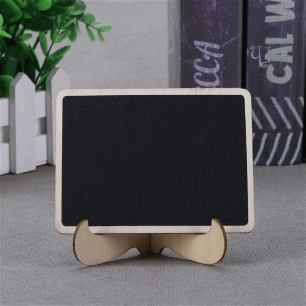 Mini wooden chalkboard with stand shelf