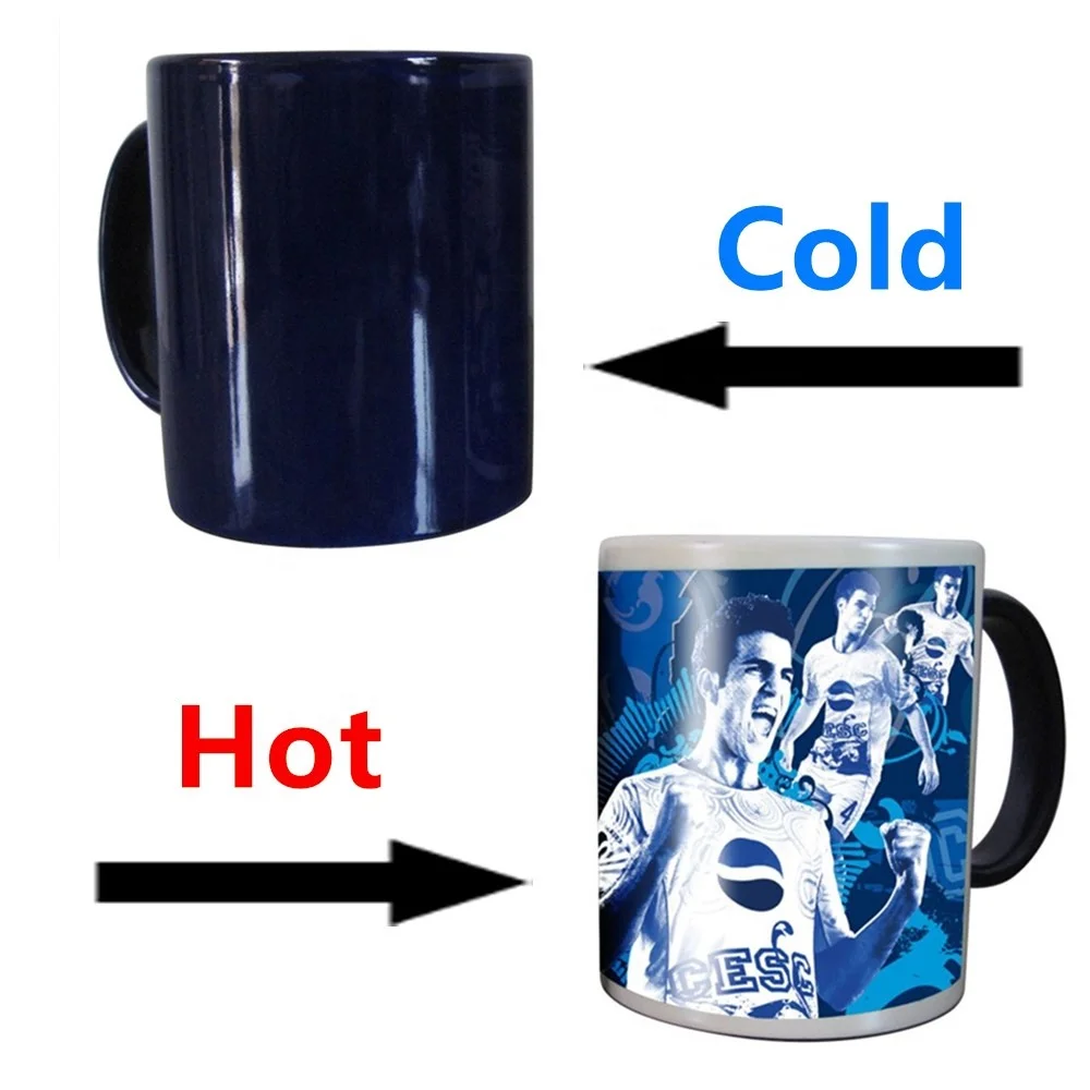 
US Stock-11OZ Blank Sublimation Color Changing Mugs, Magic Cup, Full Color Changing Black Coffee Milk Mug 