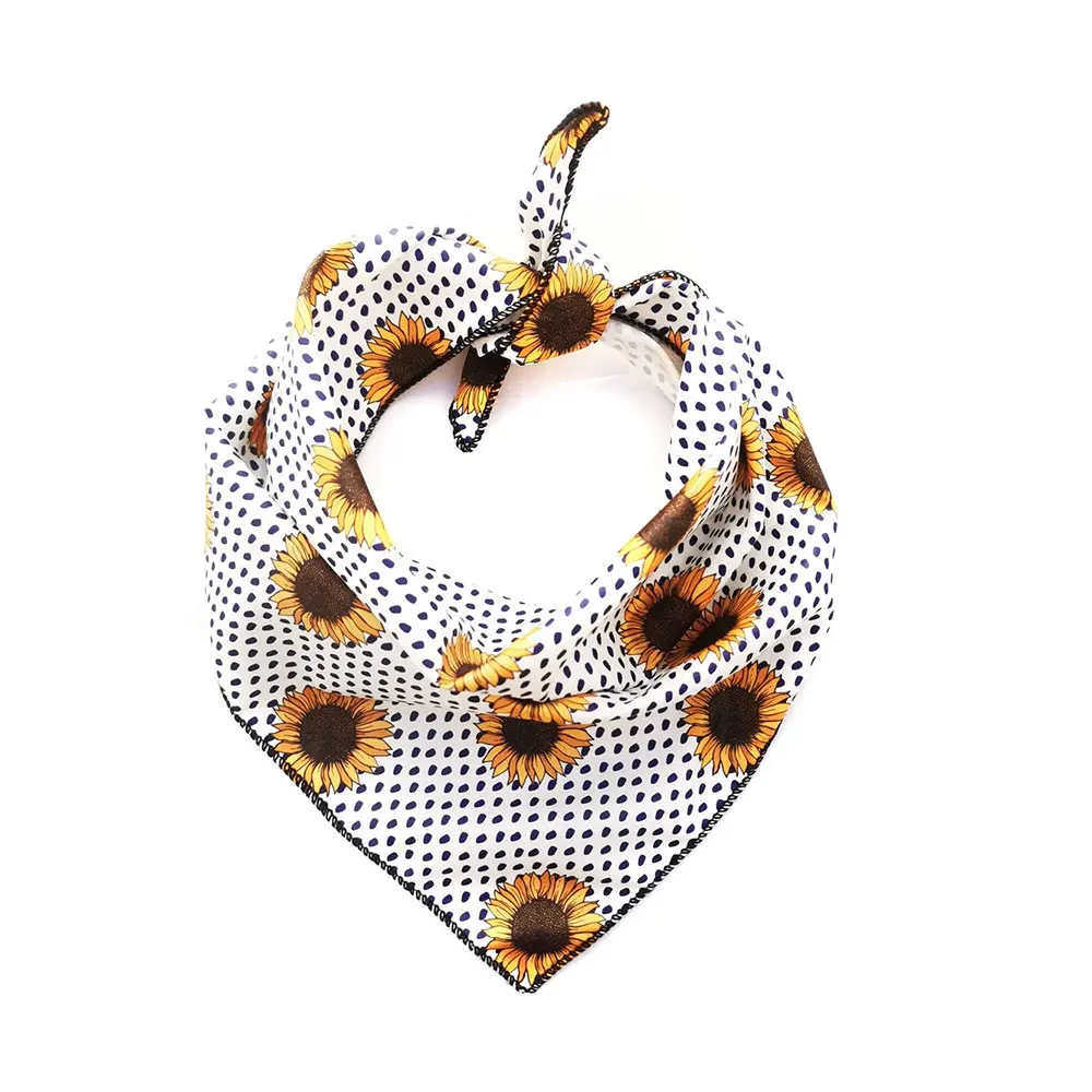 Large Pet Scarf Pet Bandana For Dog Cotton Plaid Washable bow Ties Collar Cat Dog Scarf Accessories