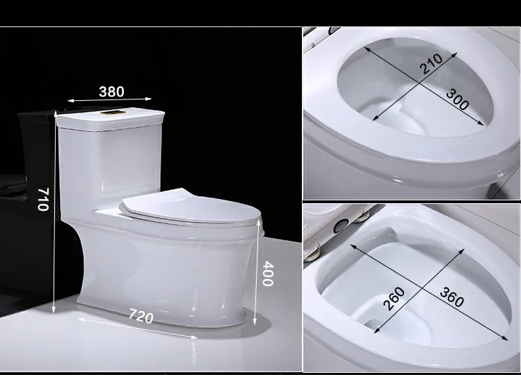 KD-15GPA Best Selling Gold Plated Bathroom Ware Ceramic Washdown or Siphonic One-piece Toilet USA Popular Sanitary Ware