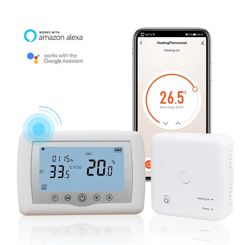 Boiler Thermostat Digital Weekly Programmable Wireless WIFI Control Thermostat