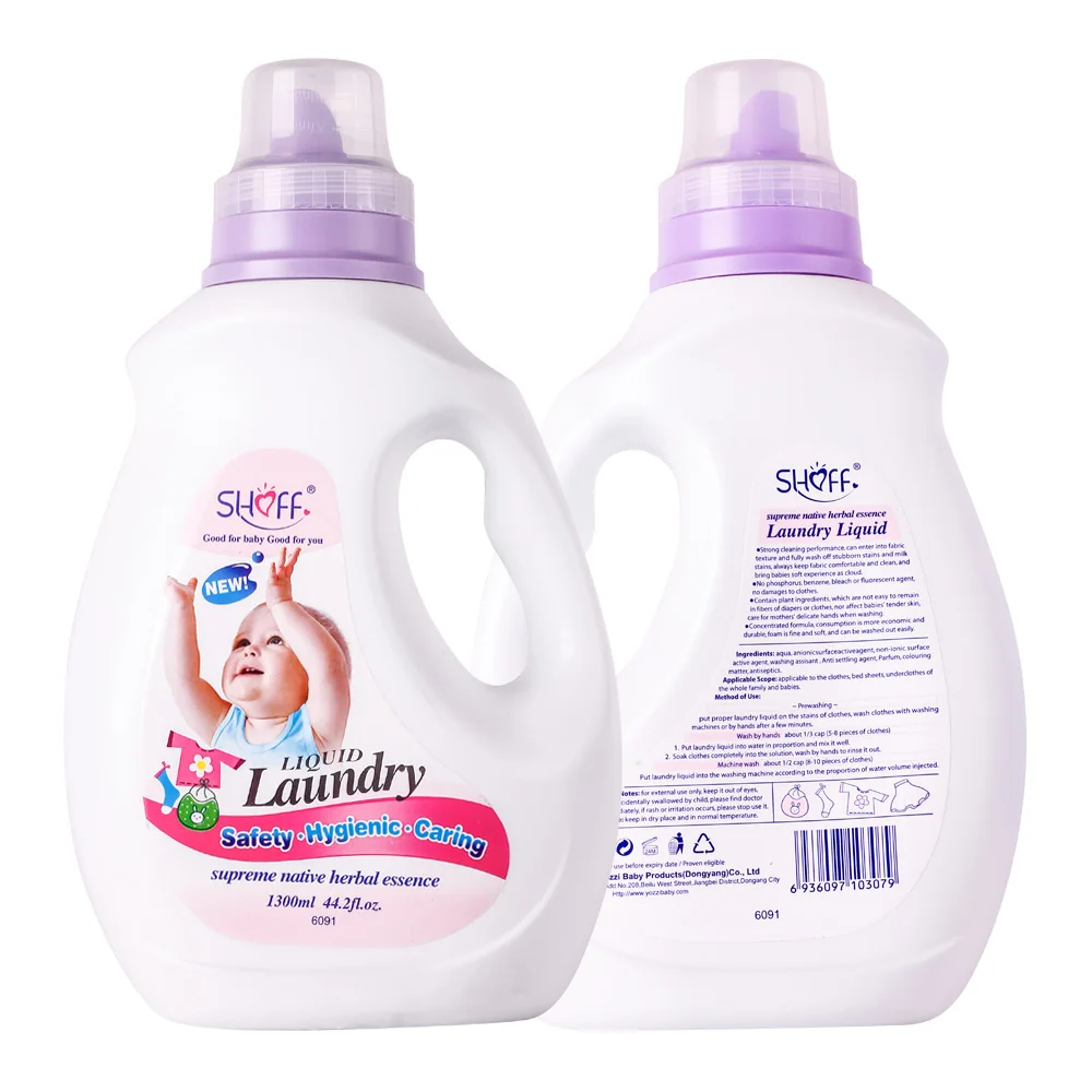 SHOFF Baby Liquid Laundry Detergent Soap, Natural for Newborn, or Infant  Unscented and Hypoallergenic for Sensitive Skin