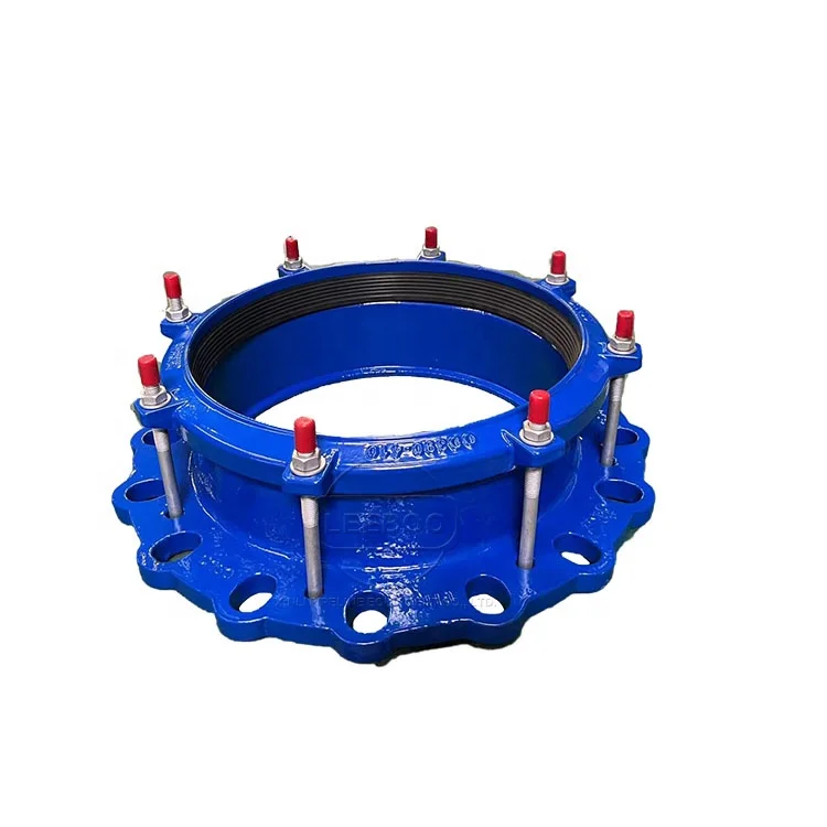 Factory wholesale upvc pipe used DI universal pipe coupling gibault joint ductile iron flexible flange adaptor for hdpe