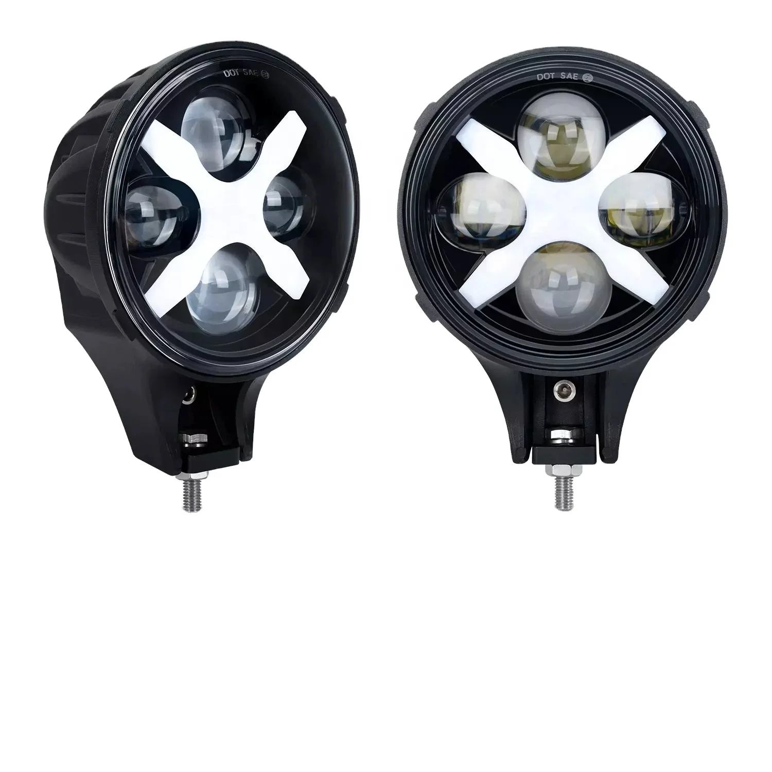 Factory directly  Led Auxiliary Light 6000k  6inch 60w  hight low beam  X'DRL  Led Work Light