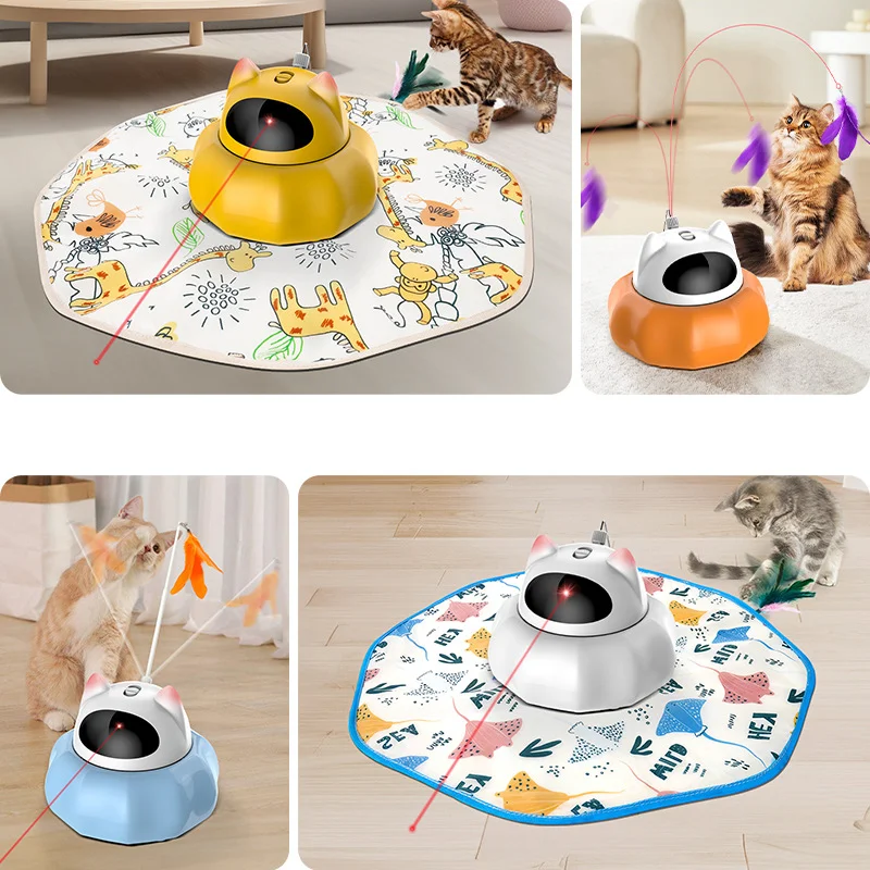 OEM/ODM Cat Teaser Automatic Infrared Laser Cat Teaser Intelligent Interactive Stick Pet Cat Laser Toy Pet Products