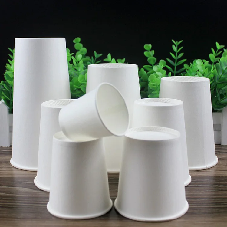 Оптовая продажа 4 унции 6 5 унций 7 8 10oz12oz 14oz16oz 20 одноразовые белые чашки для горячих напитков бумажные стаканчики кофе и чая