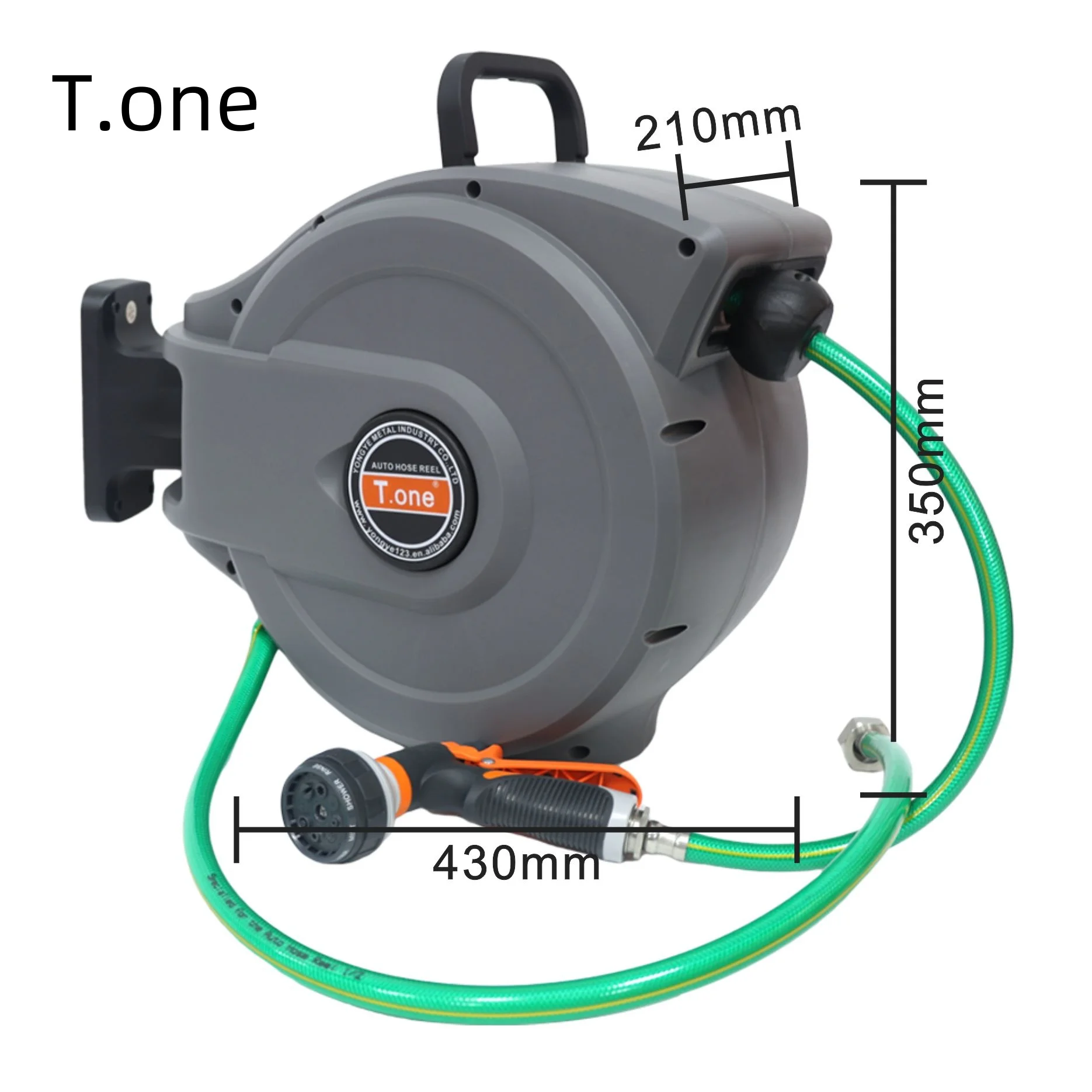 Manufacturer Customized Garden Hoses Reels Car Wash Metal Heavy Duty Retractable Garden Water Hose Reel
