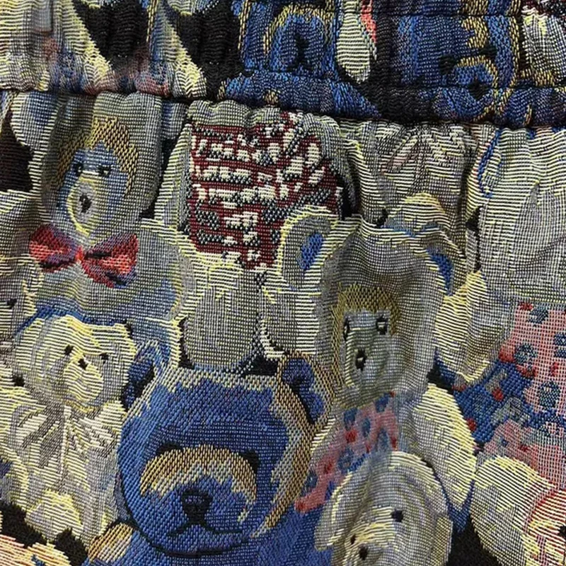 Diznew All Over Men Tapestry Shorts Blanket Jogger Shorts Wholesale Hot Selling Custom Cotton Oxford Fabric Knitted 100% Cotton