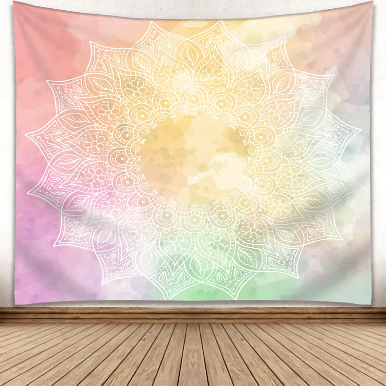 Customized Designed Psychedelic Fancy Mandala Style Decorative Wall Hanging Tapestry