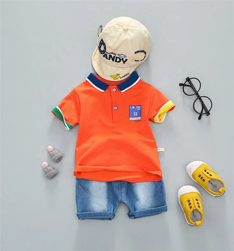  Китайский производитель оптовая продажа Детская футболка штаны хлопковые комплекты одежды для мальчиков