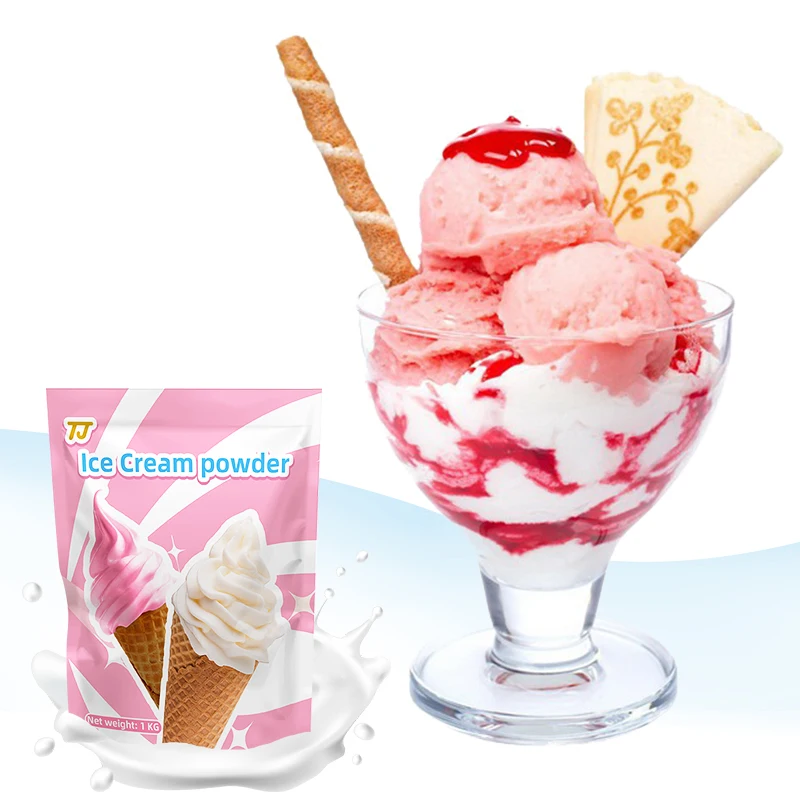 OEM factory price hard ice cream powder rich flavor cheap wholesale