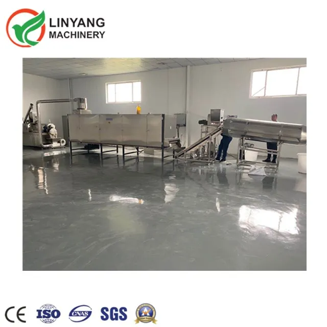 Линия по производству кормовых гранул, полностью автоматический двухшнековый экструдер для обработки пищевых продуктов для домашних животных, кошек, индийских рыб