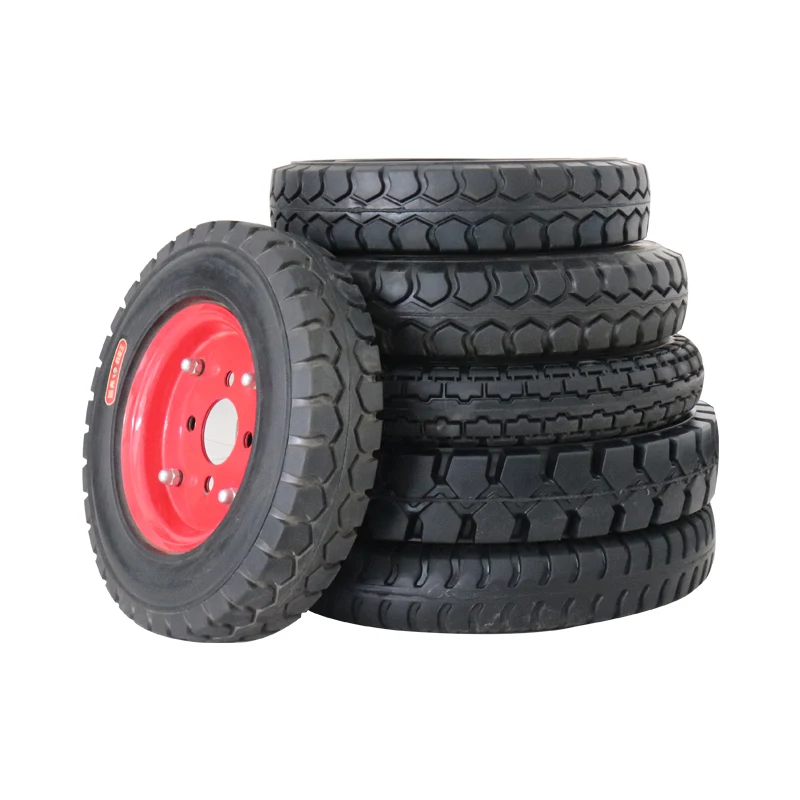Factory Direct High Quality Rubber Casters Four Wheel Drive Forklifts