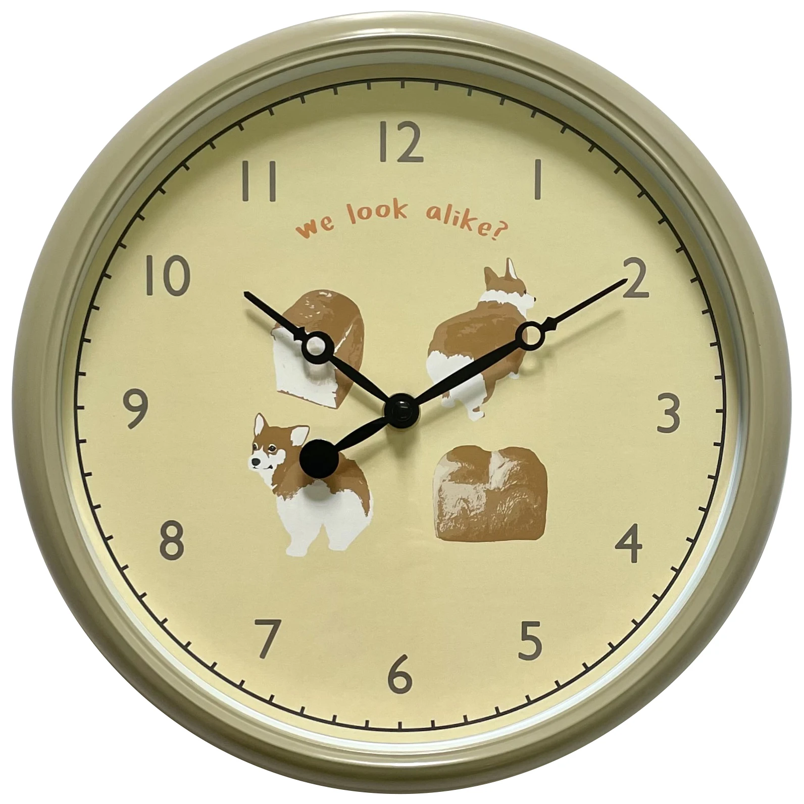 Hot sale Plastic Home Decoration Digital Living room Gifts cute pink Small animals Wall Watch Clock