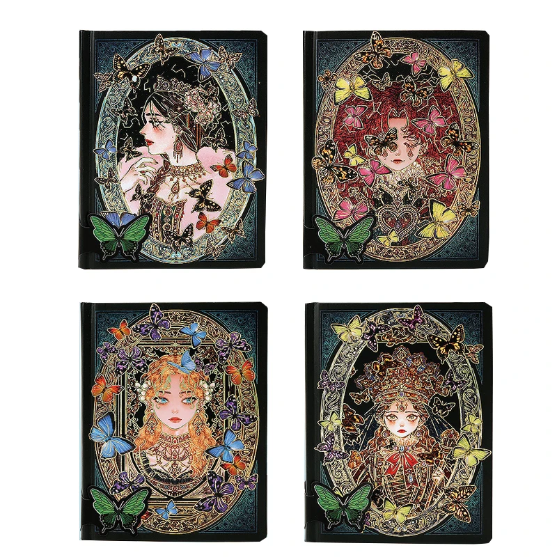 Premium Quality Printing Gold Stamp Durable Matte Hot Stamping Hardcover Writing Paper Notebooks Customizable