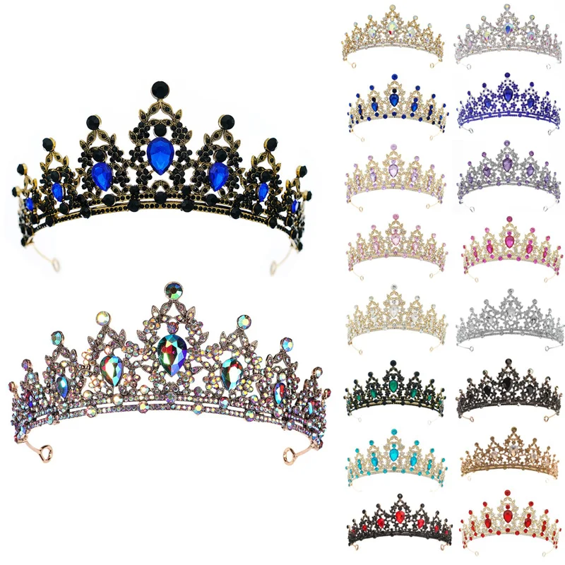 Newest bridal tiara Rhinestones retro simple wedding tiara Crystal Crown