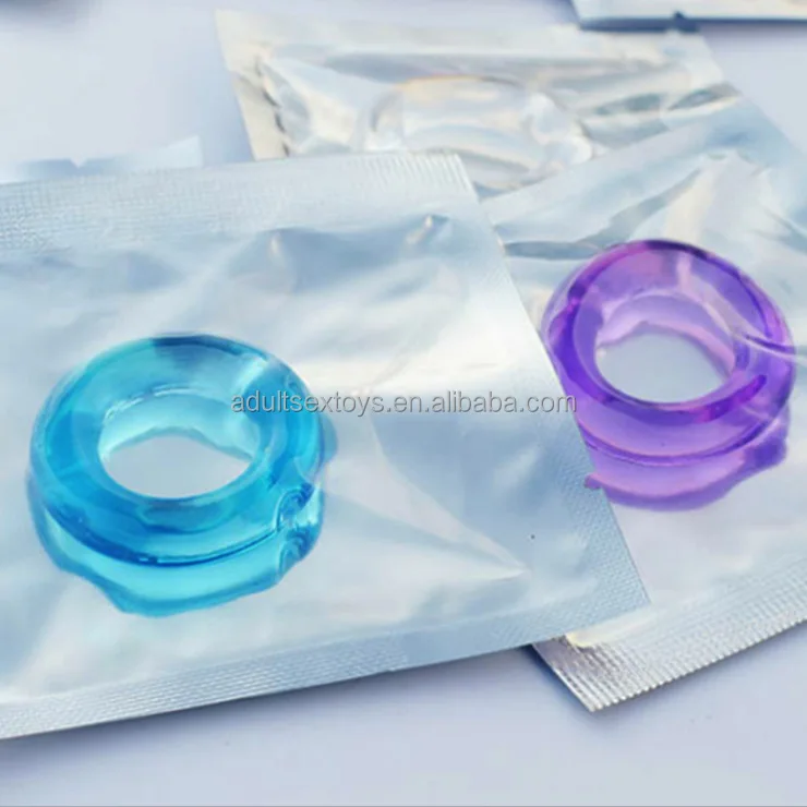 Colorful Soft Male Cock Ring Elastic Delay Stay Long Hard Sex Toys Penis Rings Cock Ring For Men Pleasure