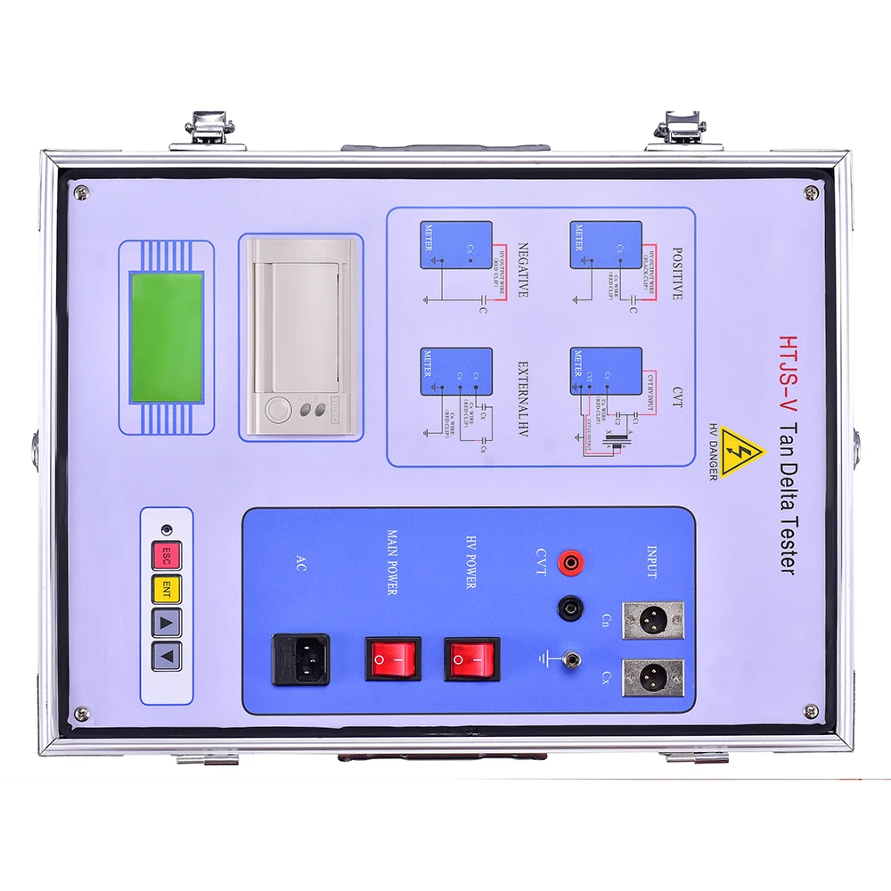 B HTJS-V Full-automatic Anti-interference Dielectric Loss Tester Tan Delta Tester For Transformer Substation