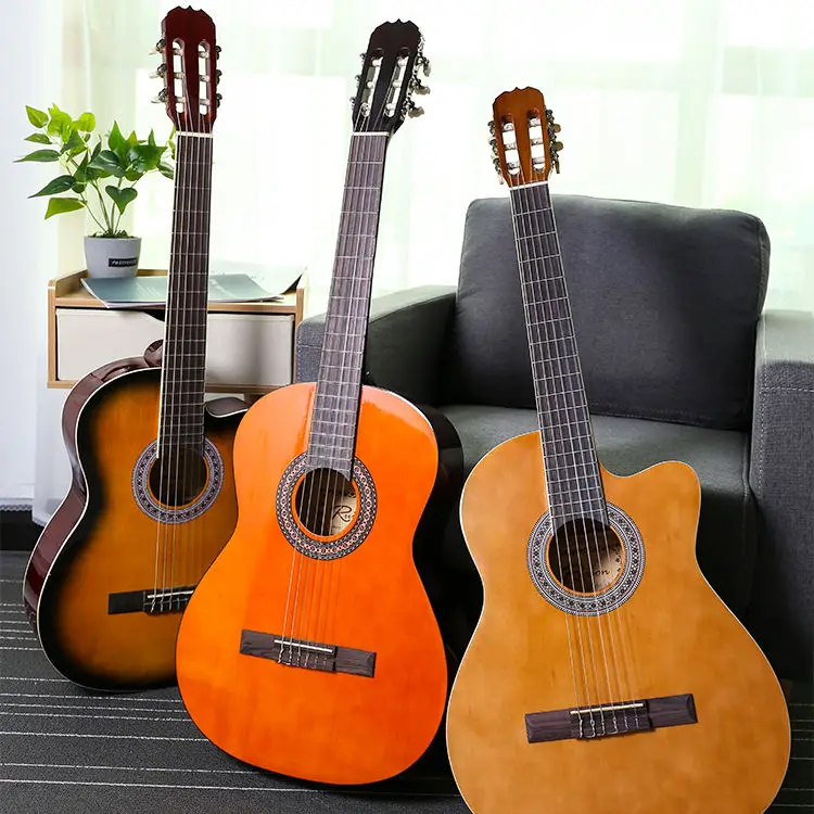 Multi-Size Beginner Classical Acoustic Guitars  Easy to Play, Great for All Ages