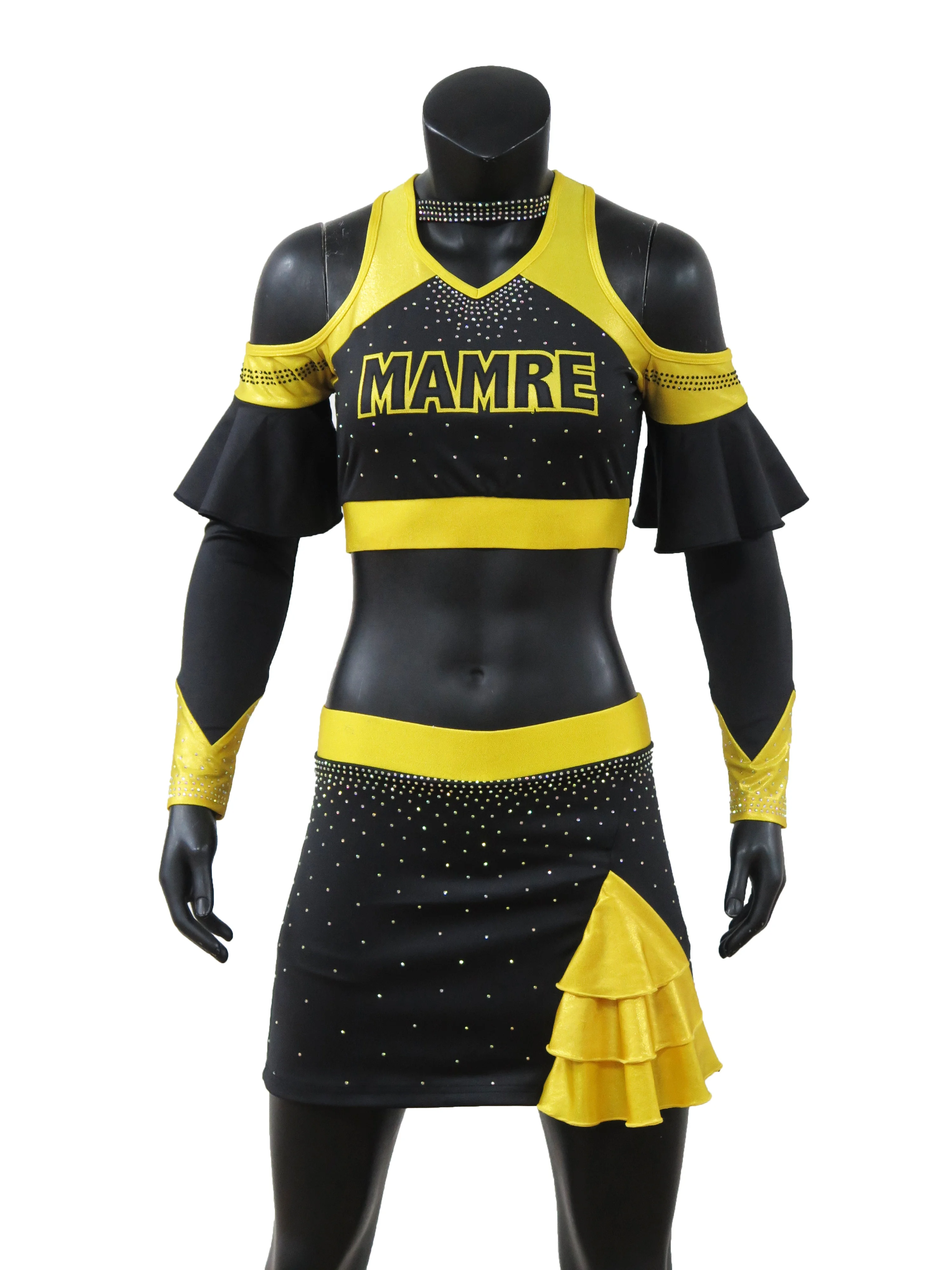 All Cheer Costume Dance Uniform Kids for Girls Youth 2022 Tops And Skirts Printed Custom Cheerleading Uniforms