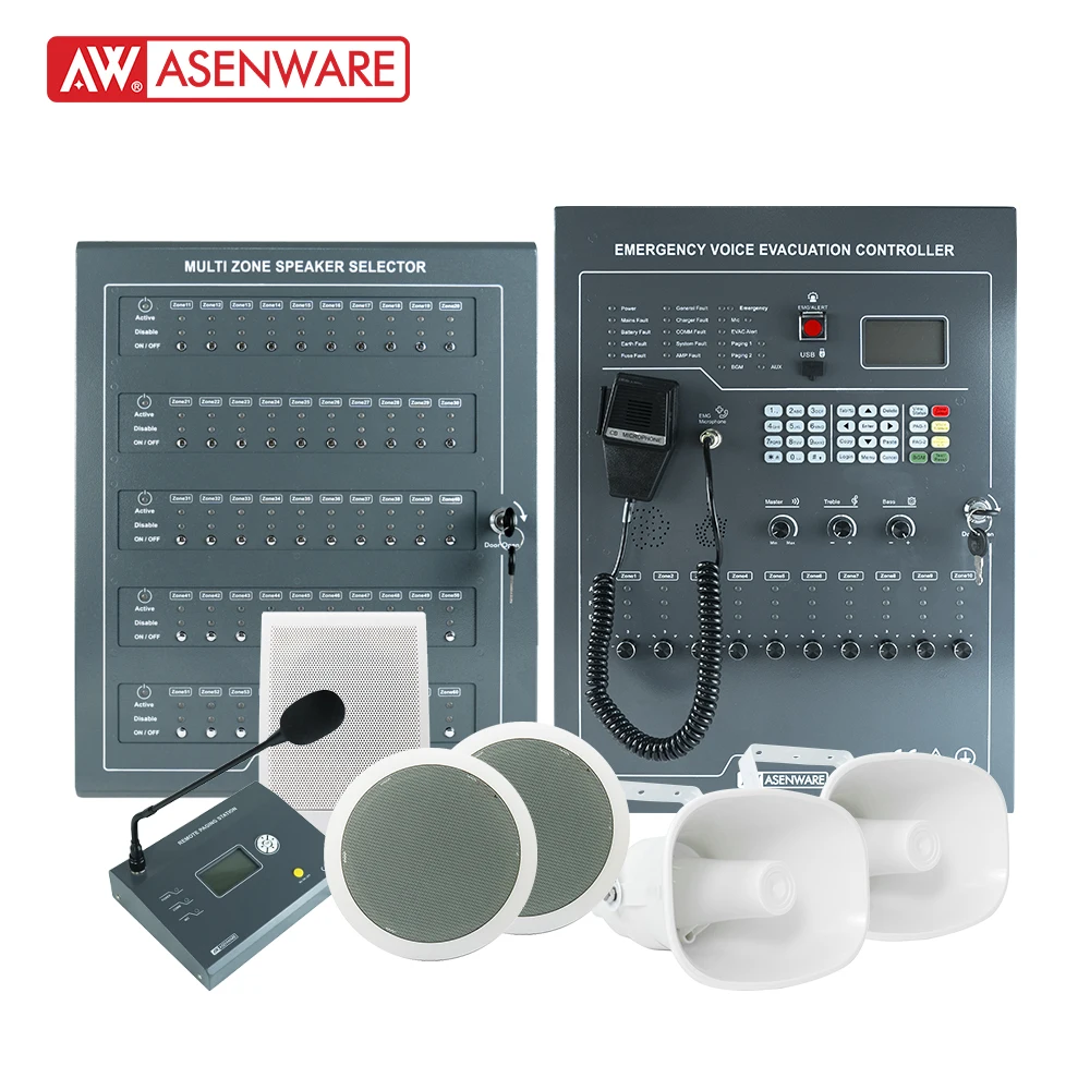 AW-EVC500 fire alarm control Industrial Emergency Communication System panel  Durable and Efficient