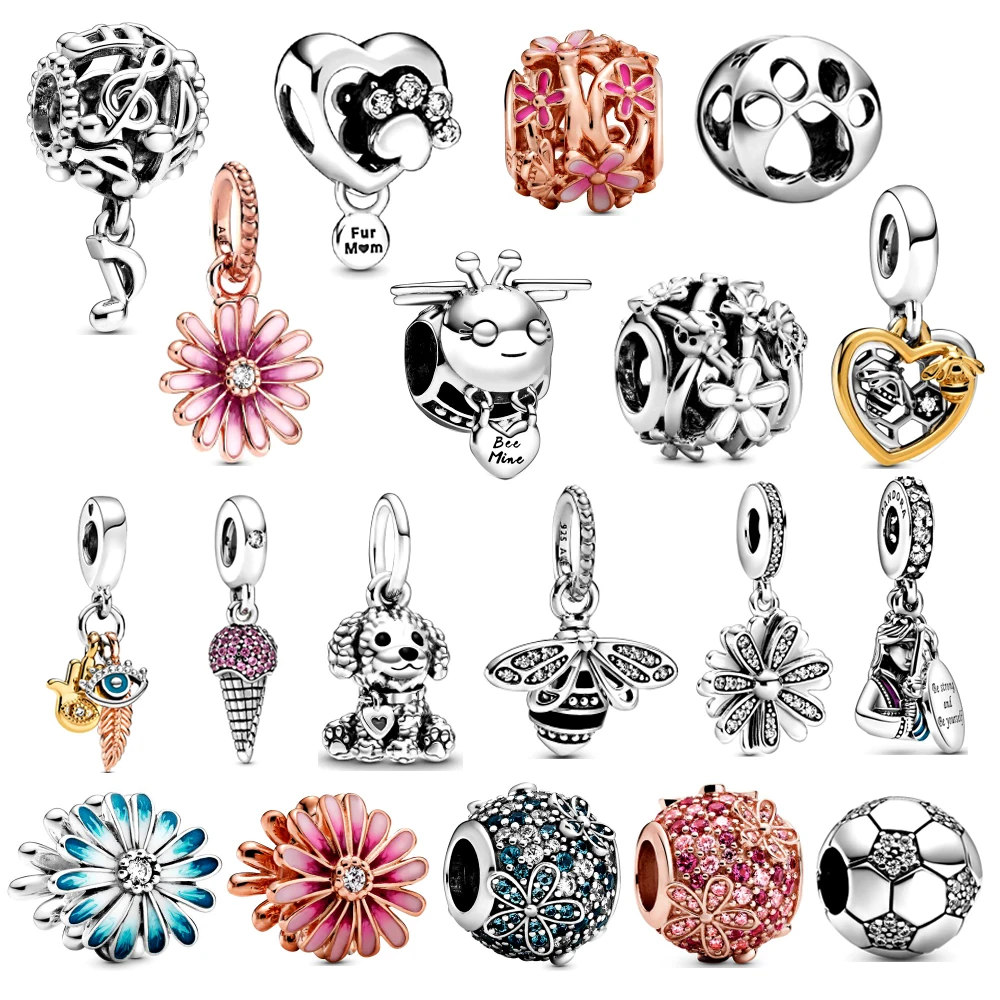 New 925 Sterling Silver Garden Charm Fits Bracelets