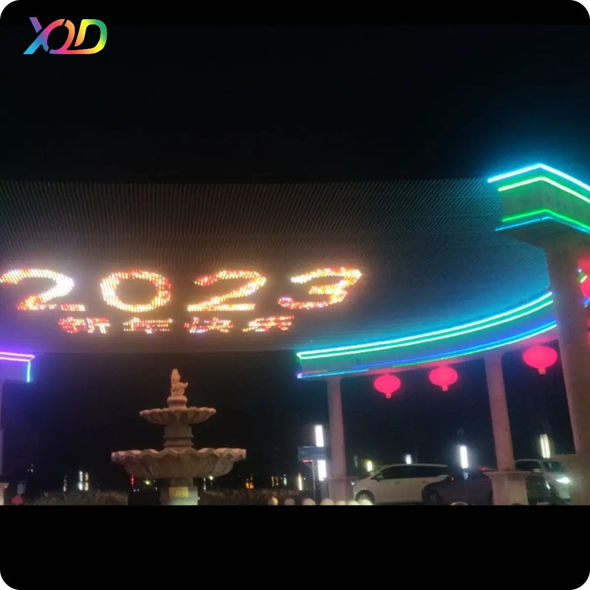 XQD P31.25 Outdoor LED Mesh with DMX & SPI WS2811 Flexible Large 20x20 Pixel Screens Transform Your Outdoor Visuals