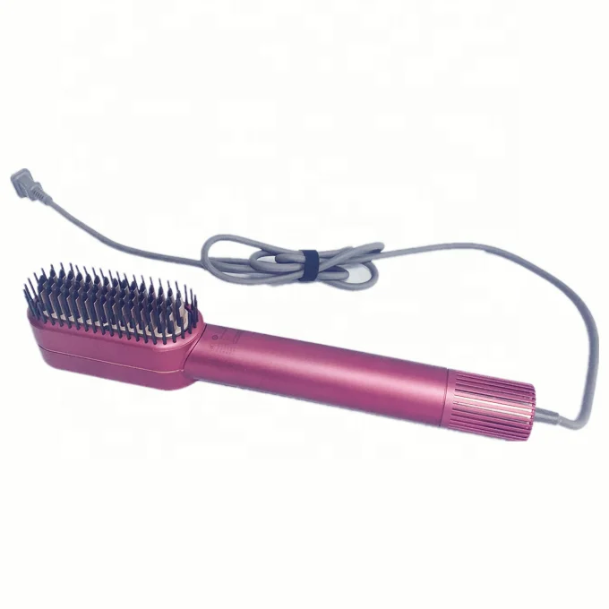 HY Hair Straightening Brush Electric Dryer Comb Electric Heating Hair Straightener Brush Comb Hot
