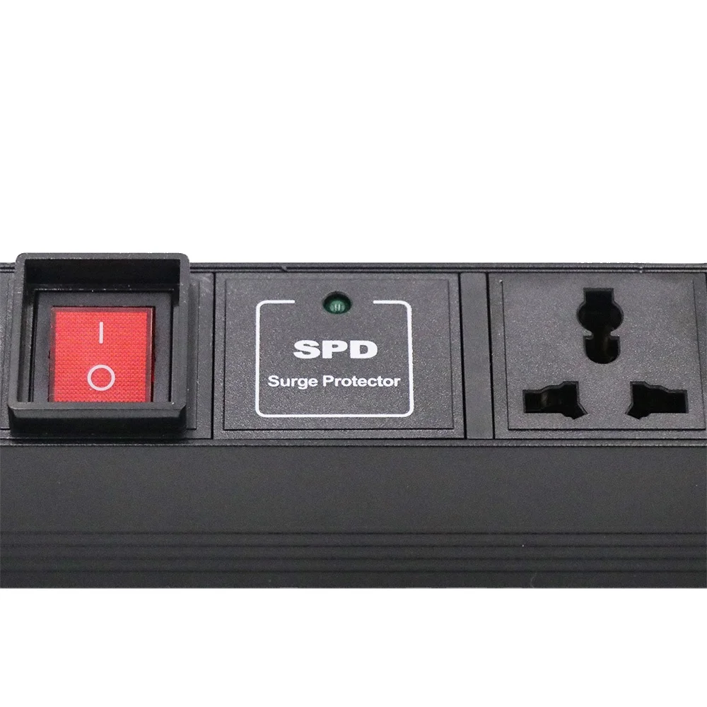 Китайский завод 10A 7 торговых точек 19-дюймовый 1U, серийное производство, относится к блоку распределения мощности pdu