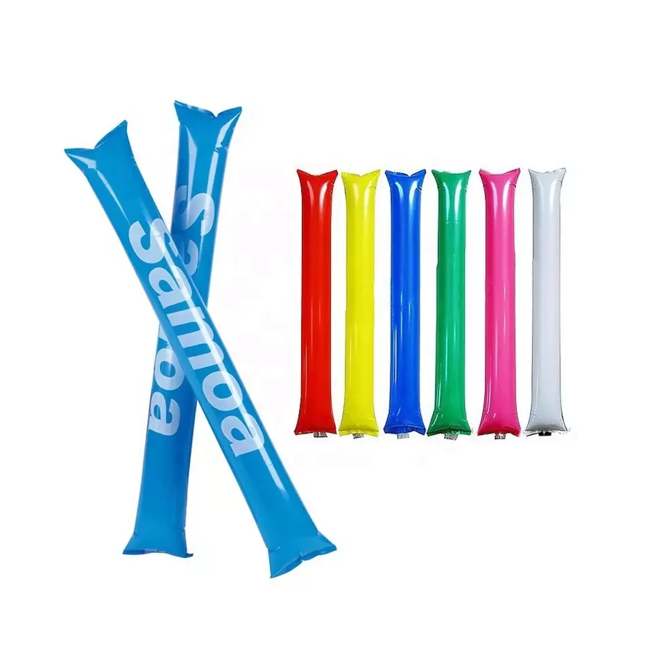 Inflatable stick, PVC inflatable cheering noise maker Hand Waving Advertising Inflatable Clapper Stick