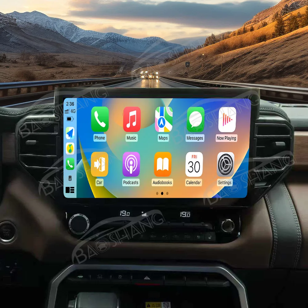 14.6' Carplay For Tundra Sequoia 2020-2024 Android 13 GPS navigation Multimedia Player Wireless Car Radio Head Unit HD Screen