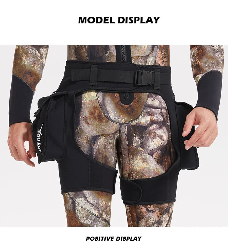 Spearfishing neoprene diving shorts technical pants with Large pocket