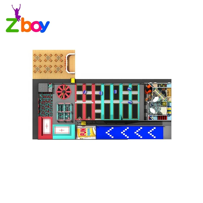 Activities Park Children Indoor Foam Pit Block Equipment Trampoline Parks For Sale