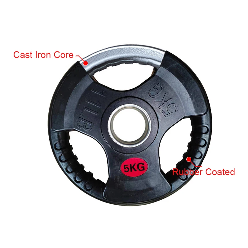 TELLUS Hot Sale Weight Lifting Barbell Gym Equipment Grip Plate Discs Bumper Plate Weight Plate For Home Gym