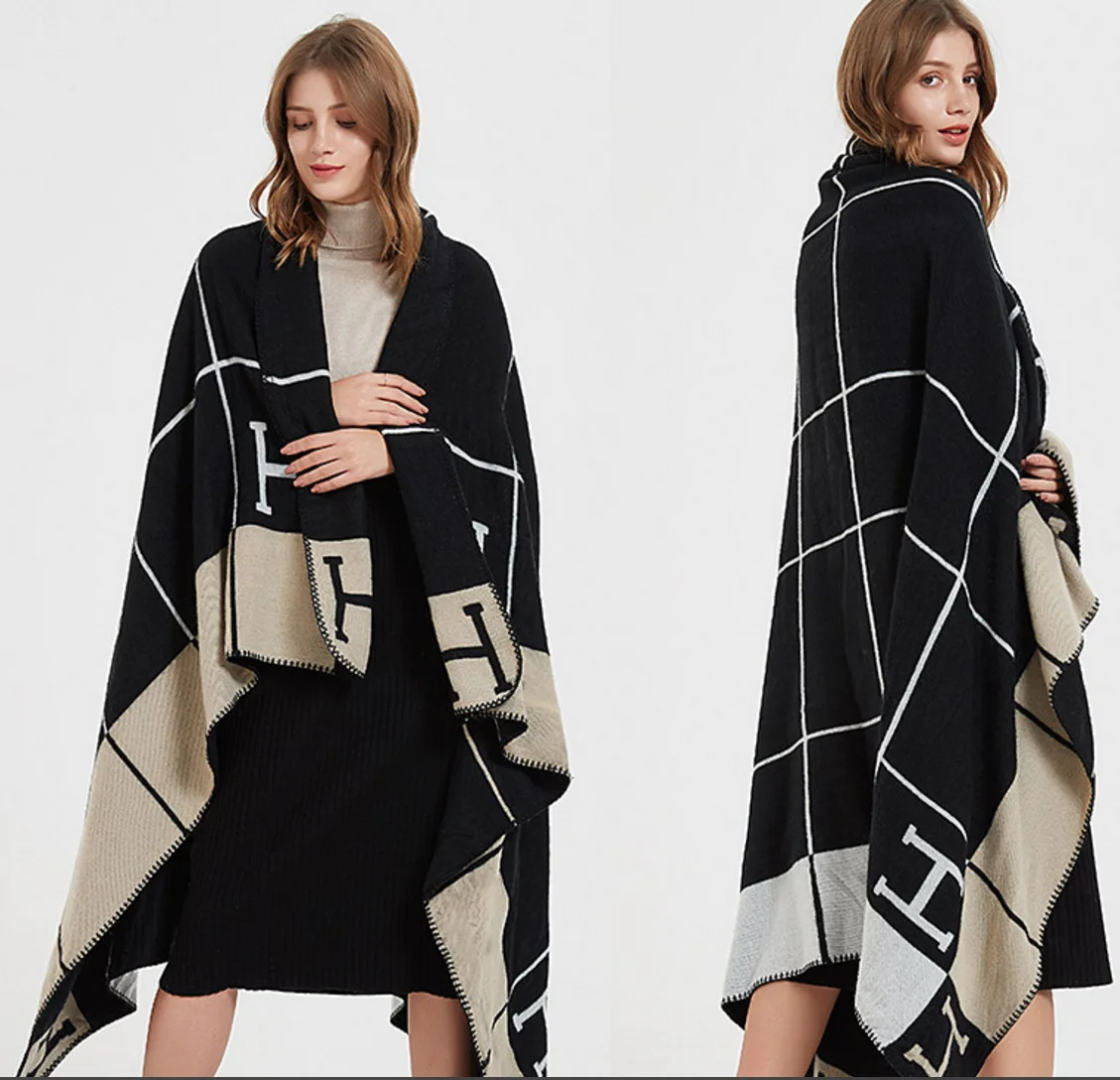 Factory selling modern minimalist cashmere feel sofa office decor knitting blanket