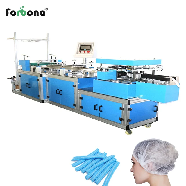 
Plastic Non Woven bouffant Automatic Shower Cap Making Machine 