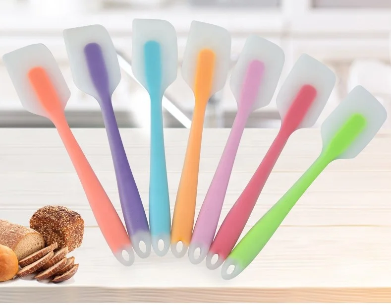 Heat Resistant Silicon Oil Brush And Spatula spatula Sets Baking & pastry tools Utensils Scraper Plastic Handle