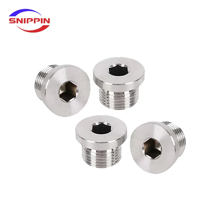 G1/8 G1/4 G3/8 G1/2 G3/4 G1-1/4 G1-1/2 G2Male Hex Socket End Cap Fluorine Rubber Ring Flange Hexagon Plug Water Oil Pipe Fitting