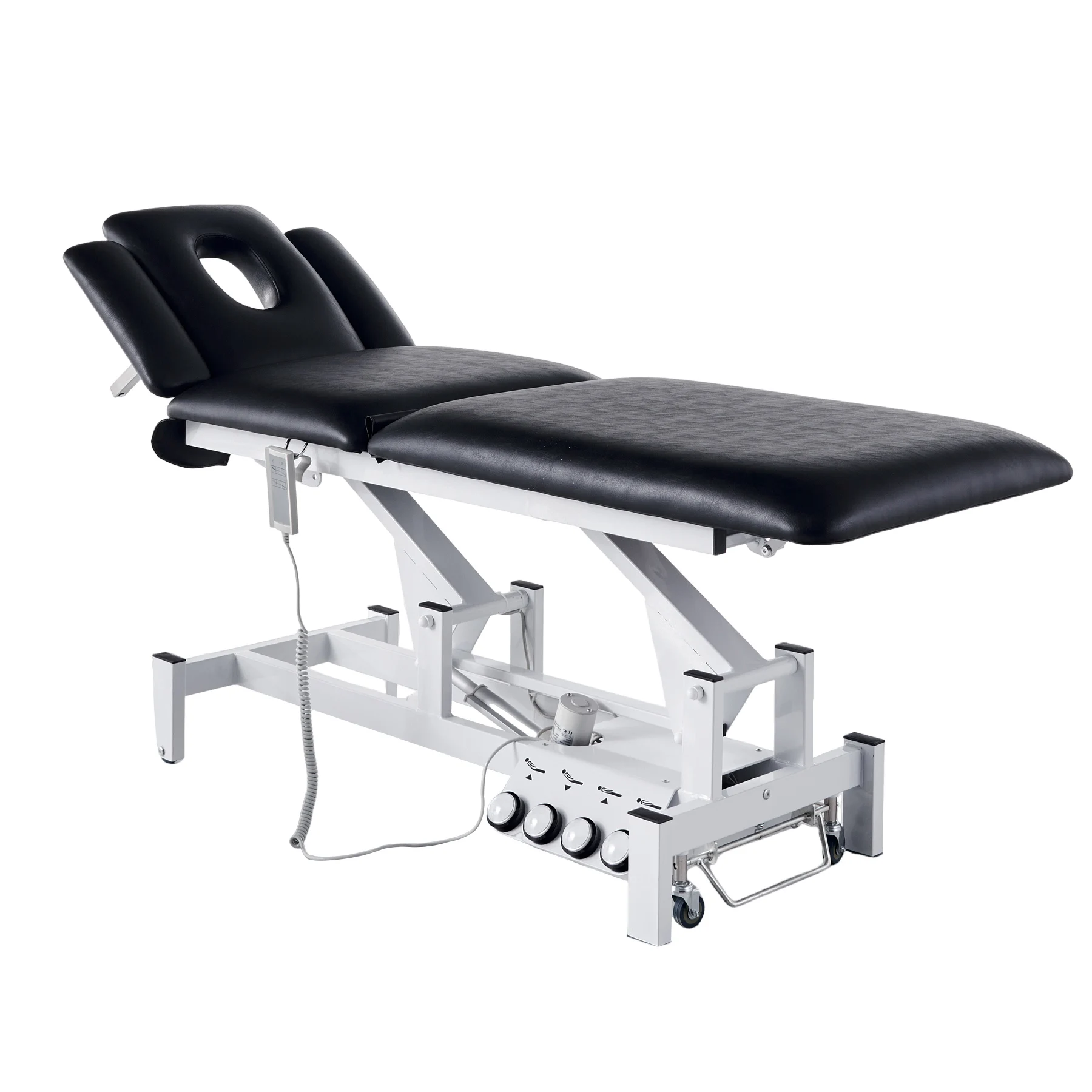 Three section Spine physiotherapy spa medical massage electric treatment table bed